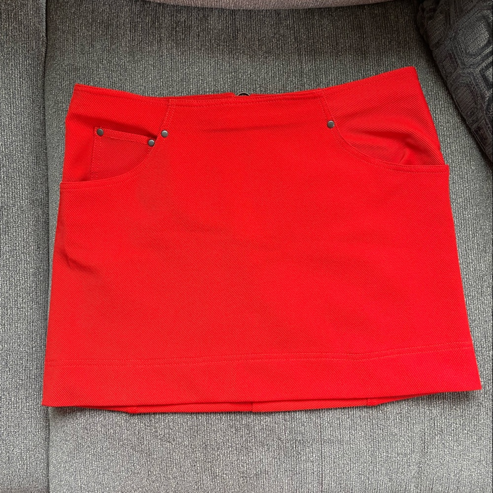 Urban Outfitters Bright Orange Mini Skirt